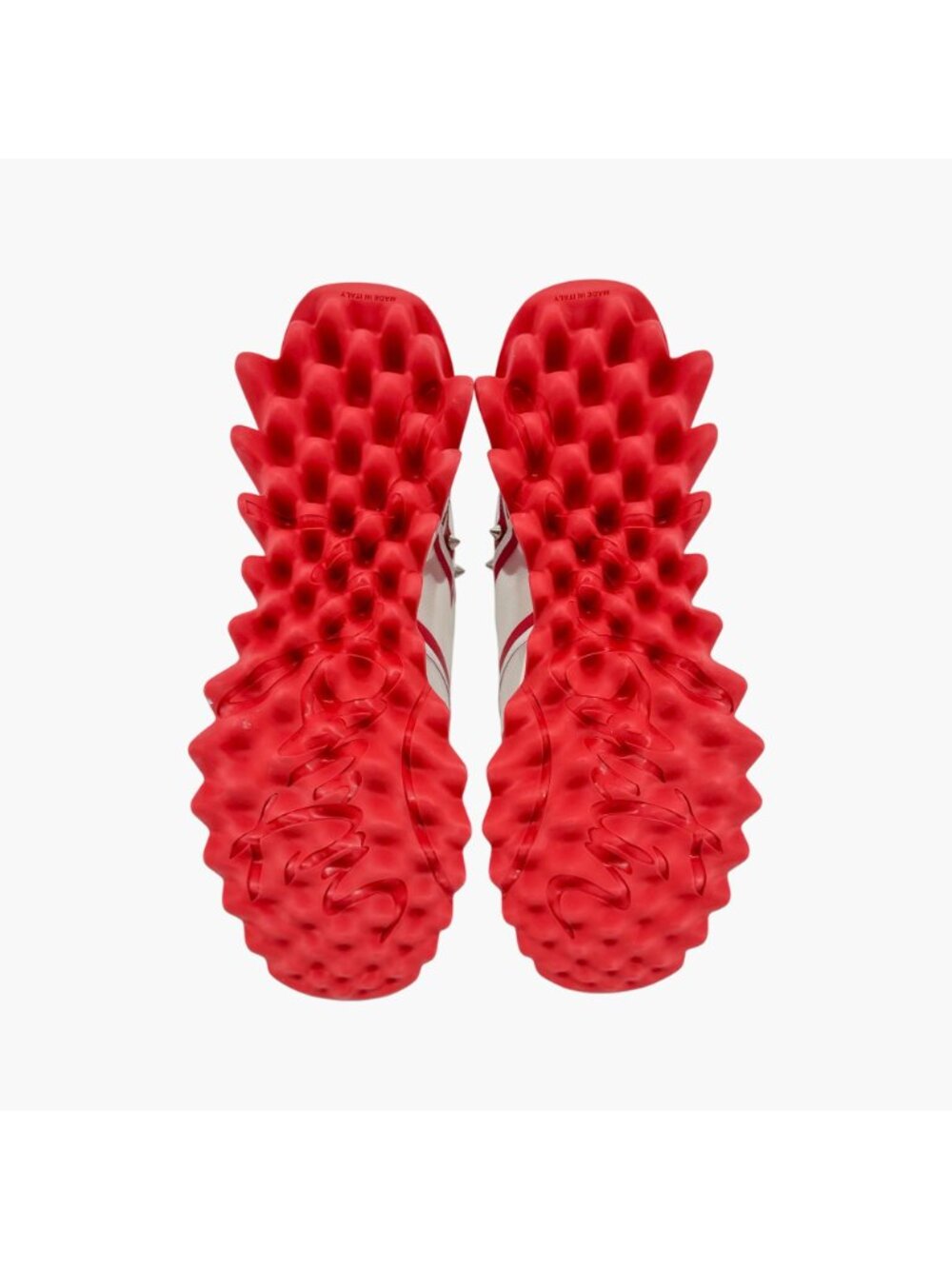 Christian Louboutin Sharkina Sneakers White Red Shark Size 37 US 7 Women's - Picture 4 of 15